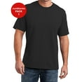 thumbnail image 1 of JustBlanks Mens Perfect Blend Crew Neck T Shirt Shoulder to shoulder taping 1x1 rib knit neck, 1 of 1