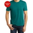 thumbnail image 1 of JustBlanks Mens Perfect Tri Shoulder to shoulder taping 1x1 rib knit neck Crew Neck T Shirt, 1 of 1