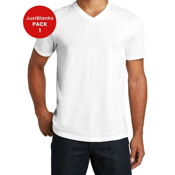 JustBlanks Mens Tri Blend V Neck Soft Comfortable Lightweight Casual T Shirt