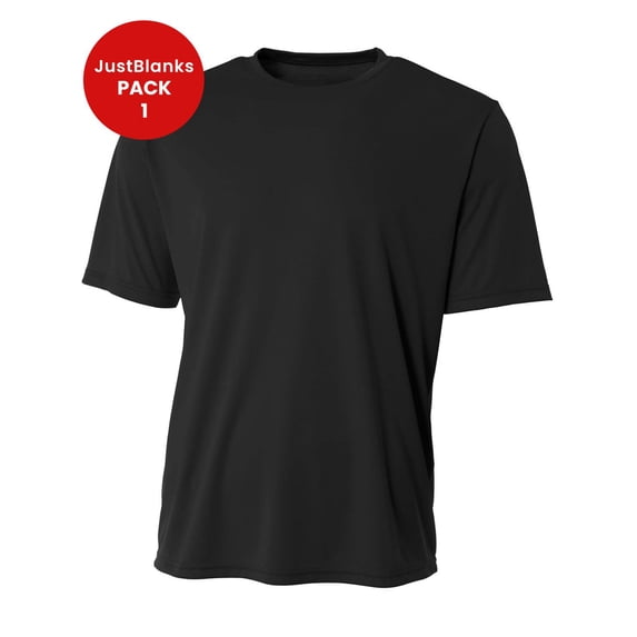 JustBlanks Mens Workout Short Sleeve Tops Cooling Performance Athletic T Shirt