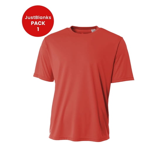 JustBlanks Mens Workout Short Sleeve Tops Cooling Performance Athletic T Shirt