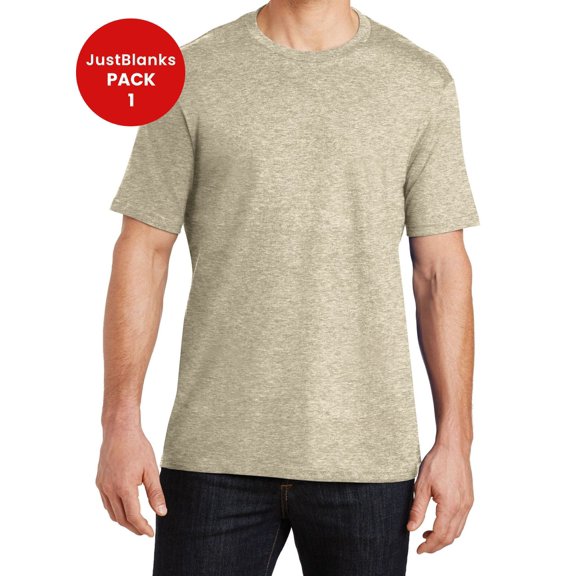 JustBlanks Mens Soft Durable Weight Crew Tee Lightweight Cotton Shirt for Everyday Wear