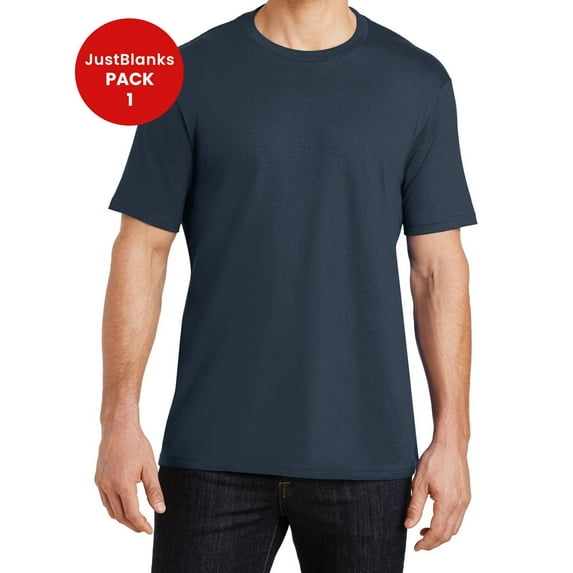 JustBlanks Mens Soft Durable Weight Crew Tee Lightweight Cotton Shirt for Everyday Wear