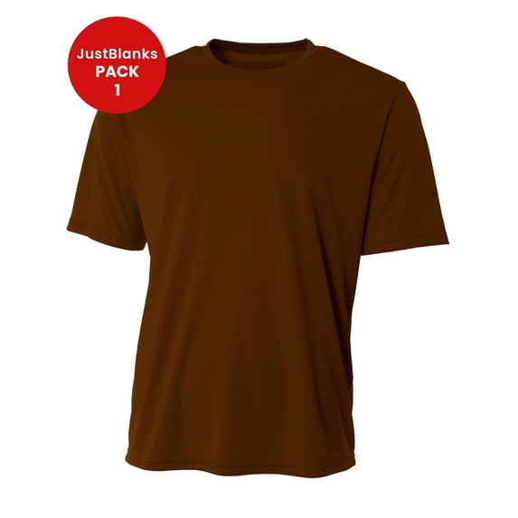 JustBlanks Mens Workout Short Sleeve Tops Cooling Performance Athletic T Shirt