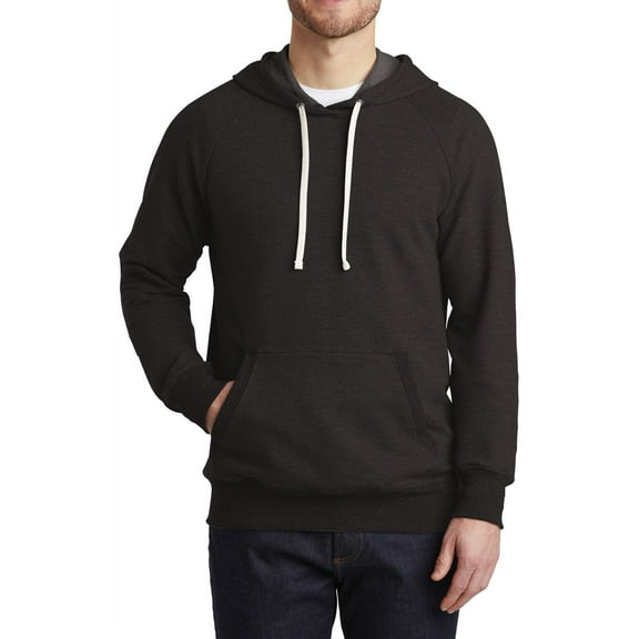 JustBlanks Tri Blend French Terry Hoodie Lightweight Pullover with Front Pocket Drawstring Hood Sweatshirts