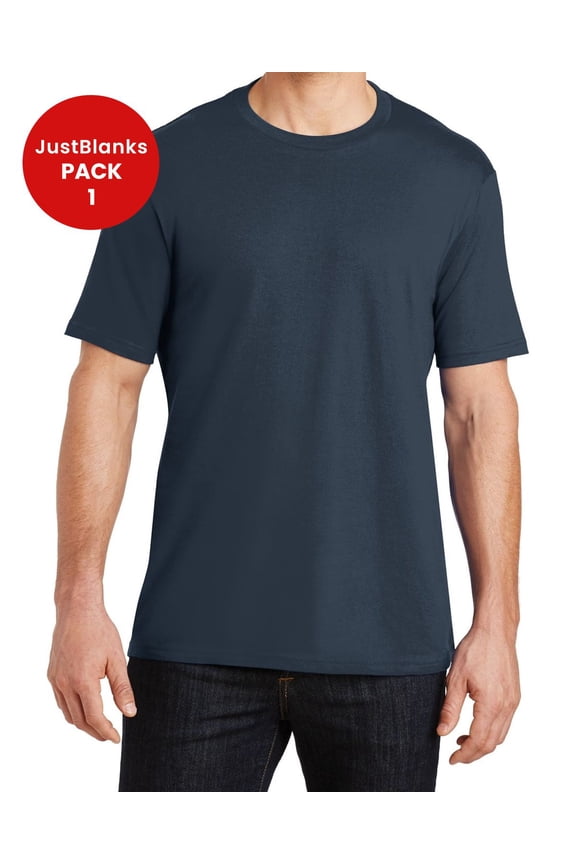 Mens Soft Durable Weight Crew Tee Lightweight Cotton Shirt for Everyday Wear