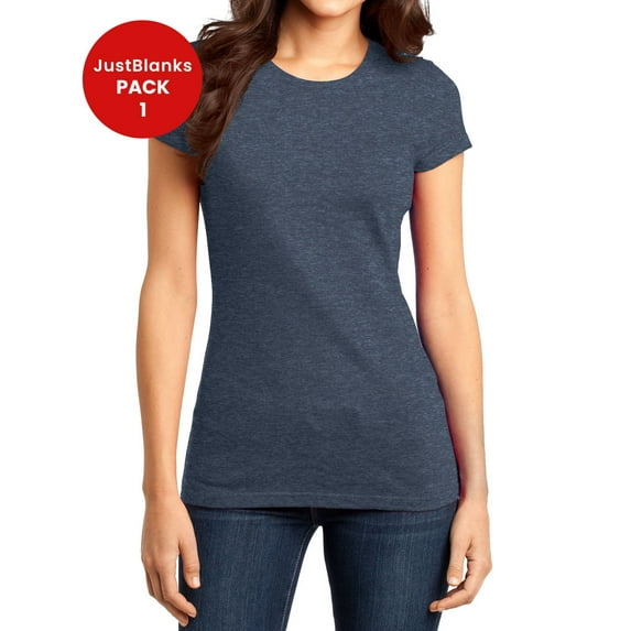 JustBlanks Womens Fitted Soft Cotton Stylish Comfortable Lightweight T-Shirt