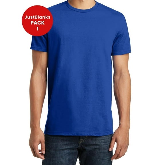 JustBlanks Soft Cotton Young Mens Slim Fit Concert Lightweight Modern Fit T-Shirt