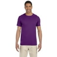 thumbnail image 1 of JustBlanks Softstyle T-Shirt Rib Collar Taped Neck And Shoulders For Comfort And Durability, Purple , 2X, 1 of 1