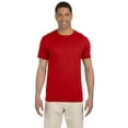 thumbnail image 1 of JustBlanks Softstyle T-Shirt Rib Collar Taped Neck And Shoulders For Comfort And Durability, Red , XL, 1 of 1