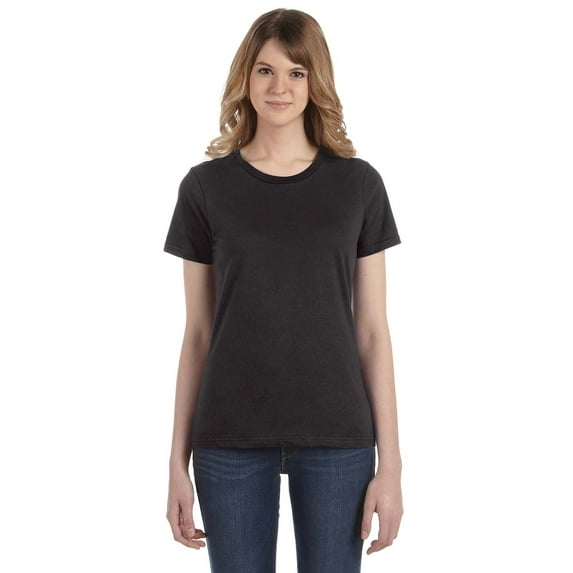 JustBlanks Softstyle Women’s Lightweight T-Shirt, Smoke, L