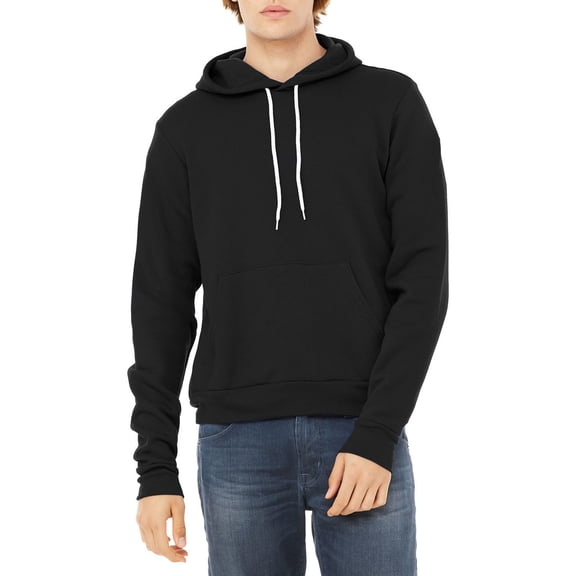 JustBlanks Sponge Fleece Pullover Long Sleeve Hoodie Sweatshirt Soft Cotton Poly Blend