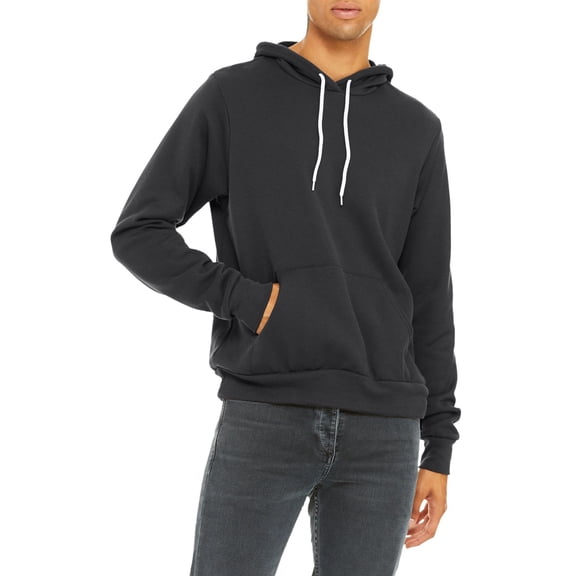 JustBlanks Sponge Fleece Pullover Long Sleeve Hoodie Sweatshirt Soft Cotton Poly Blend