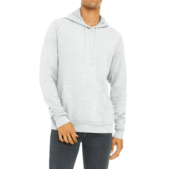 JustBlanks Sponge Fleece Pullover Long Sleeve Hoodie Sweatshirt Soft Cotton Poly Blend