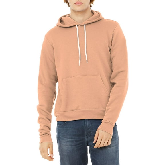 JustBlanks Sponge Fleece Pullover Long Sleeve Hoodie Sweatshirt Soft Cotton Poly Blend