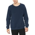 thumbnail image 1 of JustBlanks Fleece Raglan Crewneck Sweatshirt Cotton Polyester Blend Pullover, 1 of 1