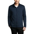 thumbnail image 1 of JustBlanks Striated Fleece Jacket Lightweight Warm Stretch Fabric with Full Zipper, 1 of 1