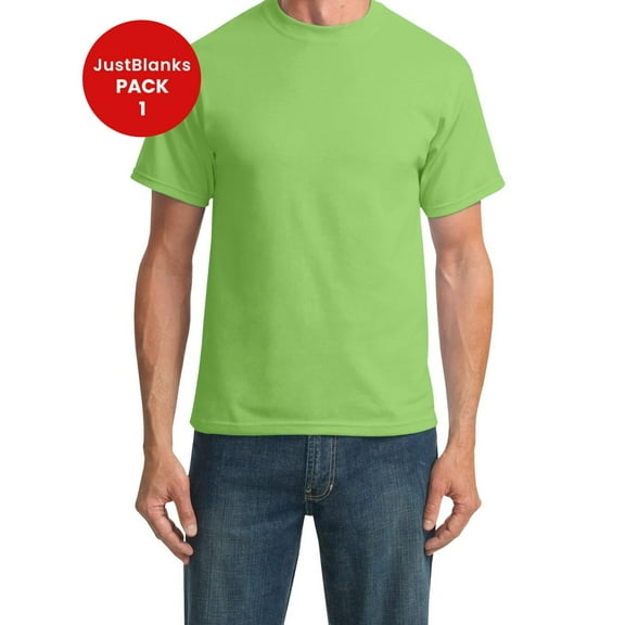 JustBlanks Tall Mens Crew Neck T Shirt Soft Breathable Everyday Wear