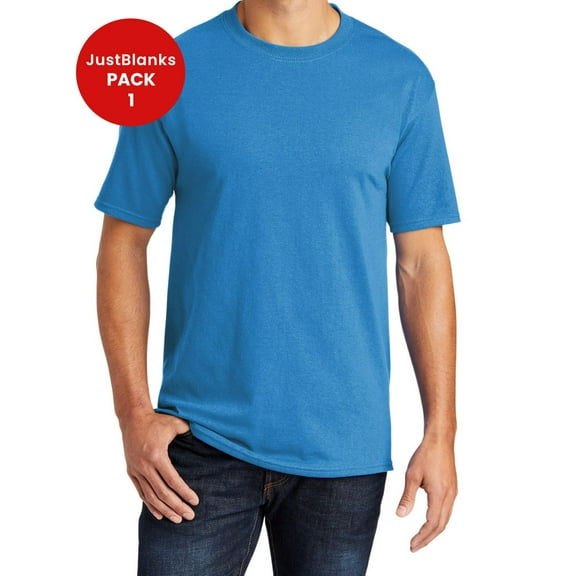 JustBlanks Tall Mens Crew Neck T Shirt Soft Breathable Everyday Wear
