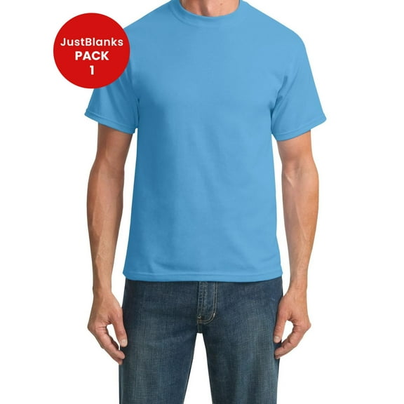 JustBlanks Tall Mens Crew Neck T Shirt Soft Breathable Everyday Wear
