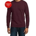 thumbnail image 1 of JustBlanks Tall Fit Long Sleeve Core Blend Soft Durable 50 50 Cotton Poly T Shirt, 1 of 1