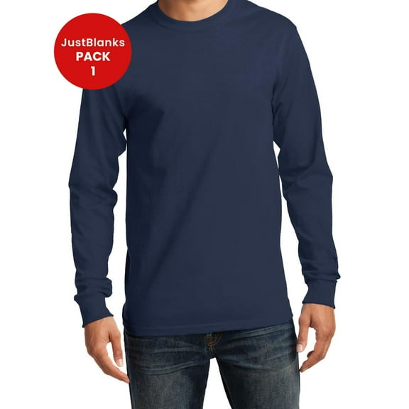 JustBlanks Tall Long Sleeve Essential T Shirt Comfort Versatility Casual Style