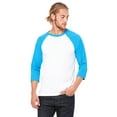 thumbnail image 1 of JustBlanks Three Quarter Sleeve Baseball T Shirt Pre Shrunk Contrast Raglan, 1 of 1