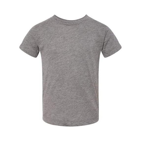 JustBlanks Toddler Triblend Tee Pre-shrunk Side seams, GREY TRIBLEND, 5T