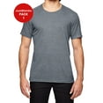 thumbnail image 1 of JustBlanks Tri Blend Tee Semi Fitted Silhouette Single Needle Topstitched Front Neck, 1 of 1