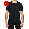 thumbnail image 1 of JustBlanks Tri Blend Tee Semi Fitted Silhouette Single Needle Topstitched Front Neck, 1 of 1