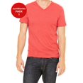 thumbnail image 1 of JustBlanks Triblend V Neck Short Sleeve Tee Side Seams Sizing Retail Fit Pre Shrunk, 1 of 1