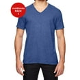 thumbnail image 1 of JustBlanks Triblend V Neck T Shirt Double Needle Stitched Sleeves Bottom Hem Side Seams, 1 of 1