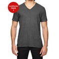 thumbnail image 1 of JustBlanks Triblend V Neck T Shirt Double Needle Stitched Sleeves Bottom Hem Side Seams, 1 of 1