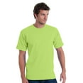 thumbnail image 1 of JustBlanks USAMade 100% Cotton T Shirt Shoulder To Shoulder Taping, Lime Green, L, 1 of 1
