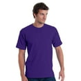 thumbnail image 1 of JustBlanks USAMade 100% Cotton T Shirt Shoulder To Shoulder Taping, Purple, 3X, 1 of 1
