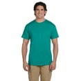 thumbnail image 1 of JustBlanks Ultra Cotton T-Shirt Classic Fit Classic Width Rib Collar Taped Neck And Shoulders For Comfort, Jade Dome , L, 1 of 1