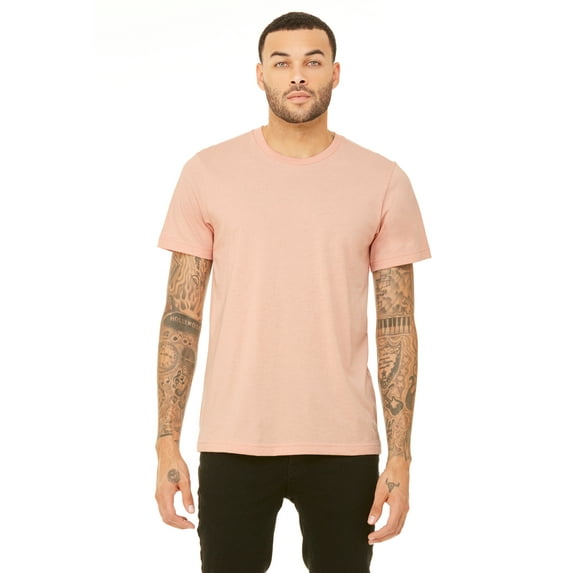 JustBlanks Ultra Soft Triblend T Shirt Fitted Crew Neck For Men Women