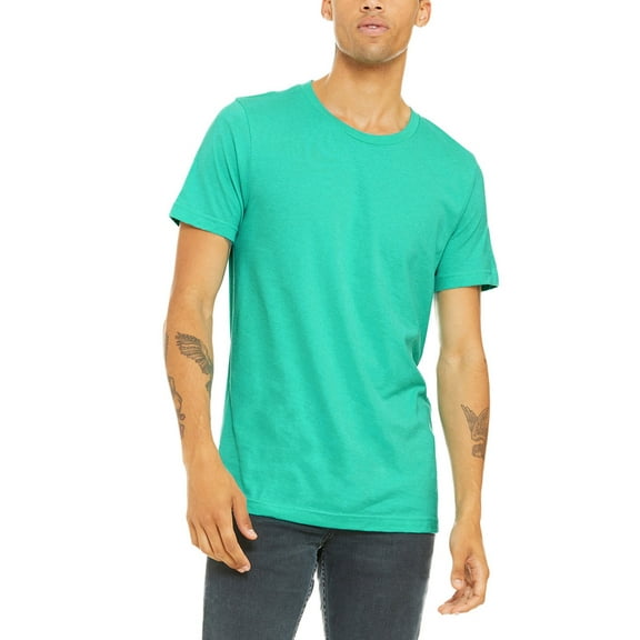 JustBlanks Jersey Tee Coverstitched Collar Sleeves Shoulder to Shoulder Taping