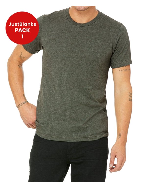 Jersey Tee Coverstitched Collar Sleeves Shoulder to Shoulder Taping