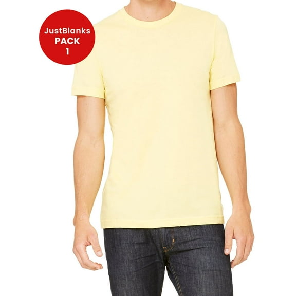 JustBlanks Jersey Short Sleeve Tee Shoulder to Shoulder Taping Side Seams