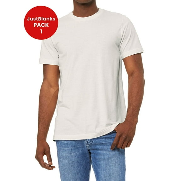 JustBlanks Jersey Short Sleeve Tee Shoulder to Shoulder Taping Side Seams