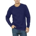 thumbnail image 1 of JustBlanks Fleece Raglan Crewneck Sweatshirt Cotton Polyester Blend Pullover, 1 of 1