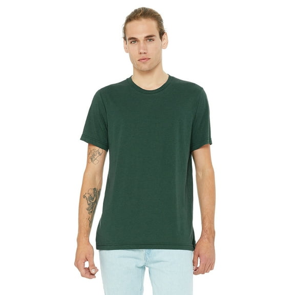 JustBlanks Ultra Soft Triblend T Shirt Fitted Crew Neck For Men Women