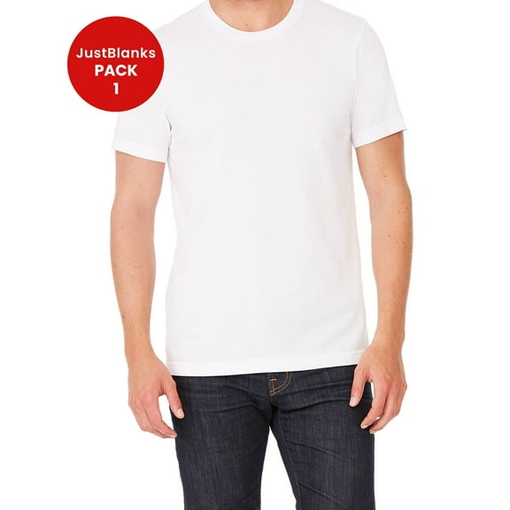 JustBlanks Ultra Soft Triblend T Shirt Fitted Crew Neck For Men Women