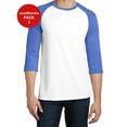thumbnail image 1 of JustBlanks Very Important Tee 3/4 Sleeve Raglan Slightly slimmer body Back neck tape Straight hem, 1 of 1