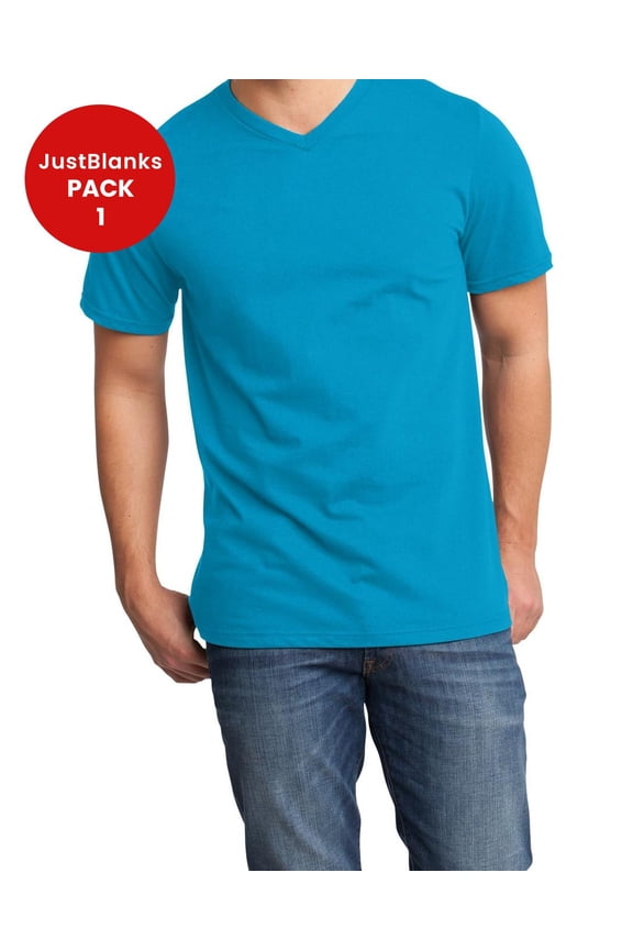 Men Women Slim Fit V Neck Breathable Cotton Durable Shoulder Taping T-Shirt