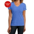 thumbnail image 1 of JustBlanks Women Perfect Blend V Neck Tee 1x1 rib knit neck Shoulder to shoulder taping, 1 of 1