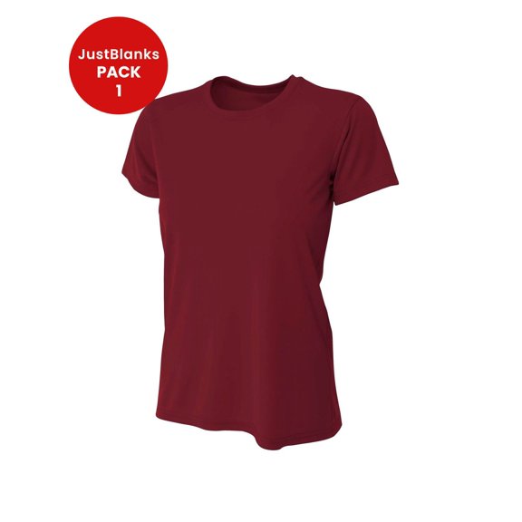 JustBlanks Women Short Sleeve Gyming T Shirt Lightweight Cooling Performance Crew Neck