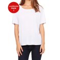thumbnail image 1 of JustBlanks Women Slouchy Tee 65/35 polyester/viscose Relaxed slouchy fit Subtle curved bottom hem, 1 of 1