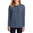 thumbnail image 1 of JustBlanks Womens Featherweight French Terry Hoodie Cotton Polyester Blend Long Sleeves Cowl Neck, 1 of 1